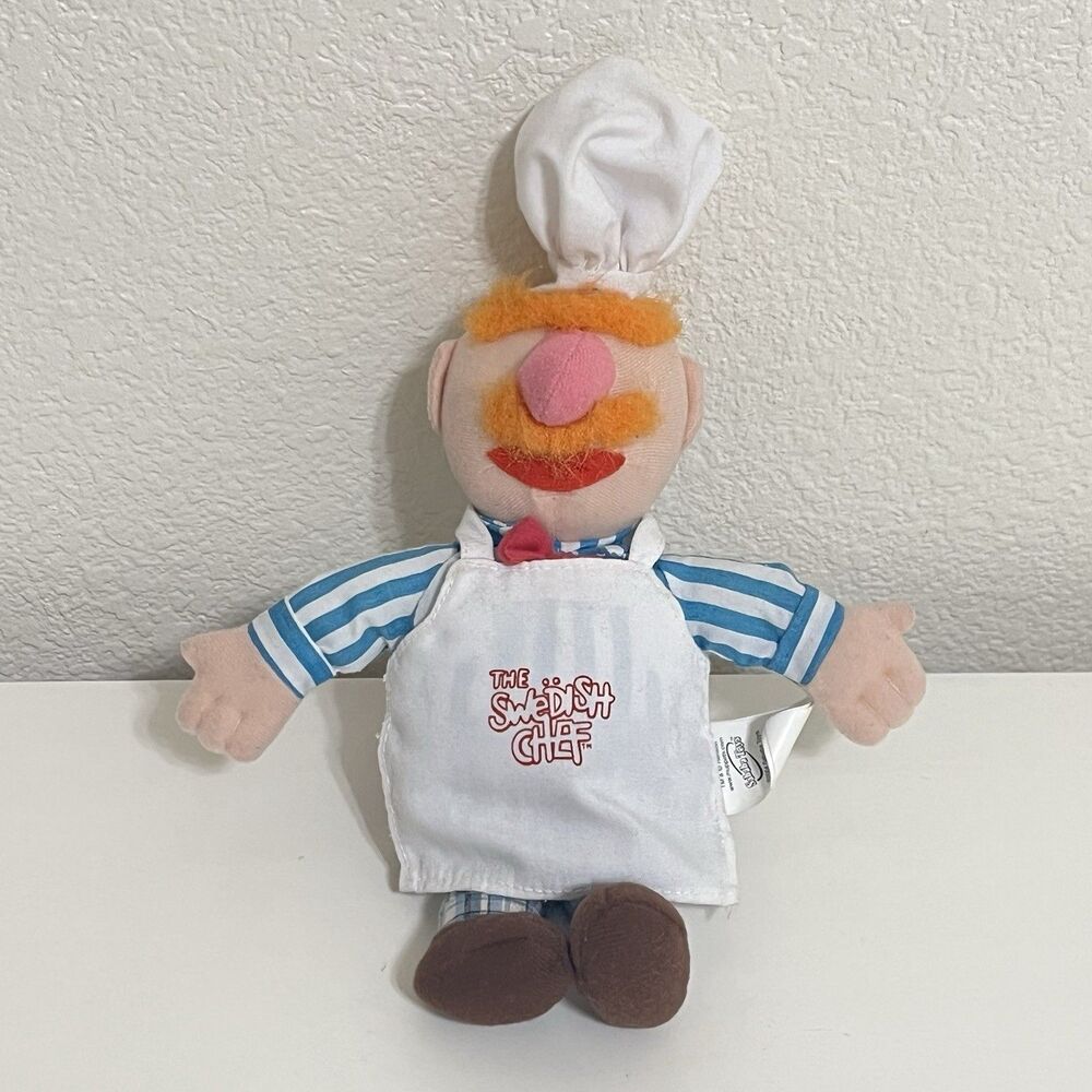 Vintage Sababa Toys Jim Henson The Muppets The Swedish Chef Plush 2004